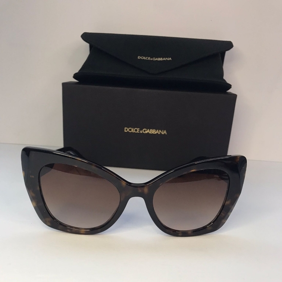 New - Dolce & GabbanaDG4405 Women's Butterfly Sunglasses, Tortoise/Brown Gradi… - Picture 10 of 17